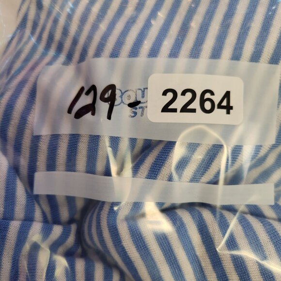 Tribal Women's TG/XL Blue Striped 3/4 Sleeve Pullover Knit Top - Picture 6 of 6